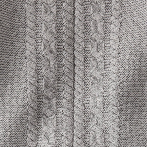 Little Planet Baby Organic Cotton Sweater Knit 2-Piece Set in Heather Gray Baby - Picture 4 of 4